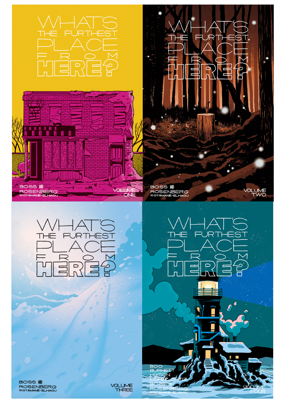 WHAT'S THE FURTHEST PLACE FROM HERE? vol. 1 -4 Exclusive Bundle with Signed Bookplates