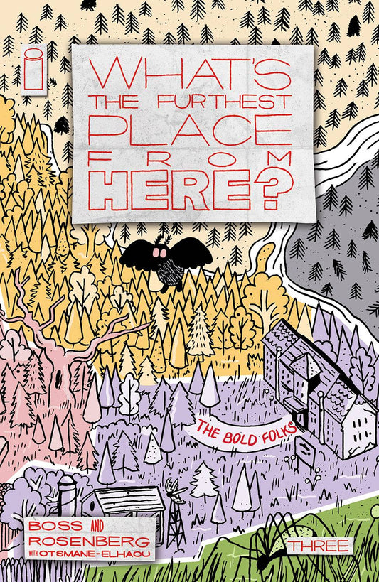 WHAT'S THE FURTHEST PLACE FROM HERE? #3 1 in 15 Connecting Map cover by Courtney Menard.